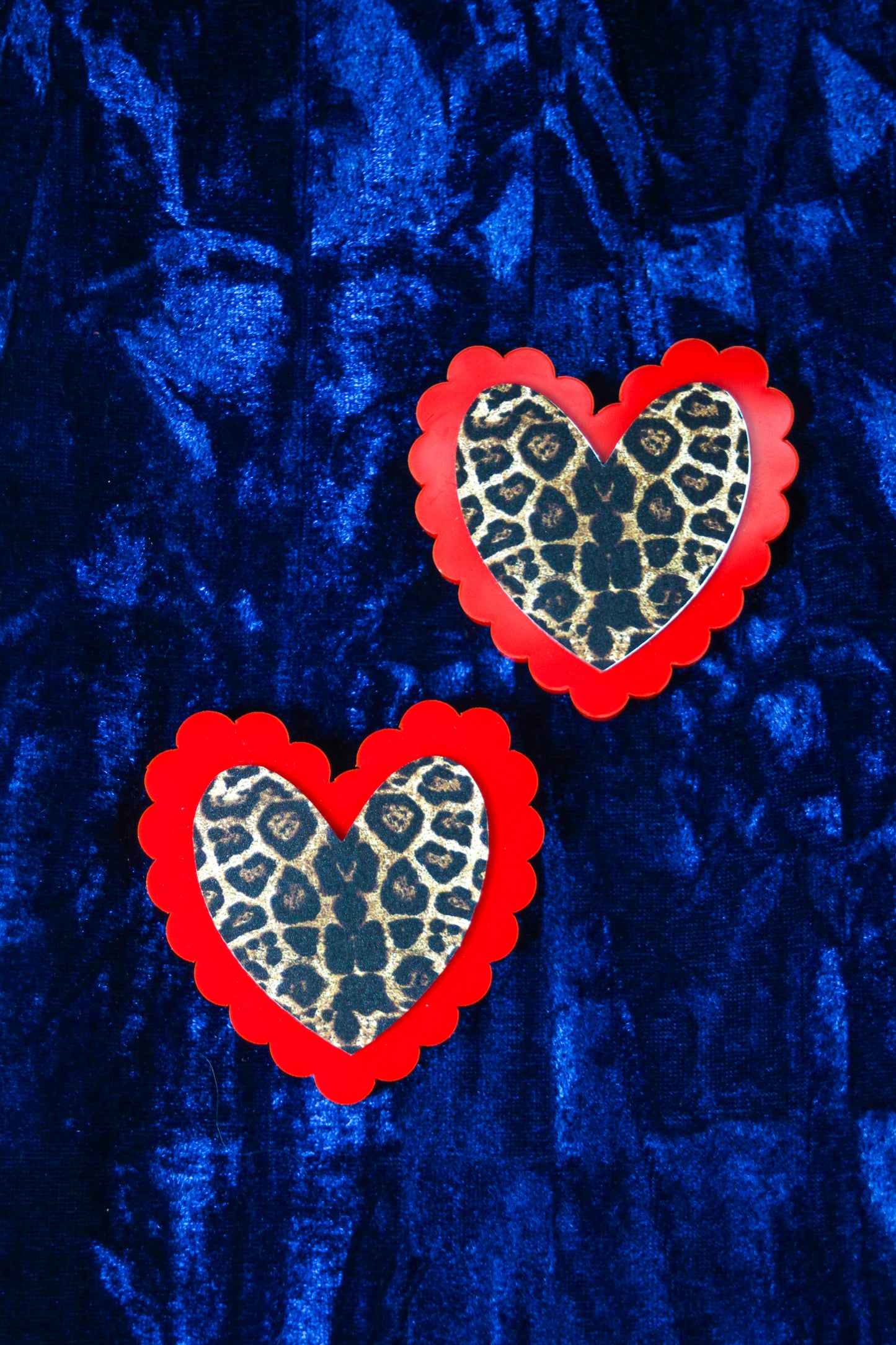 Frilled Hearts - Leopard