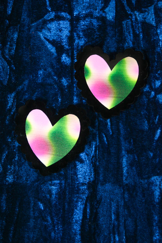 Frilled Hearts - Marble