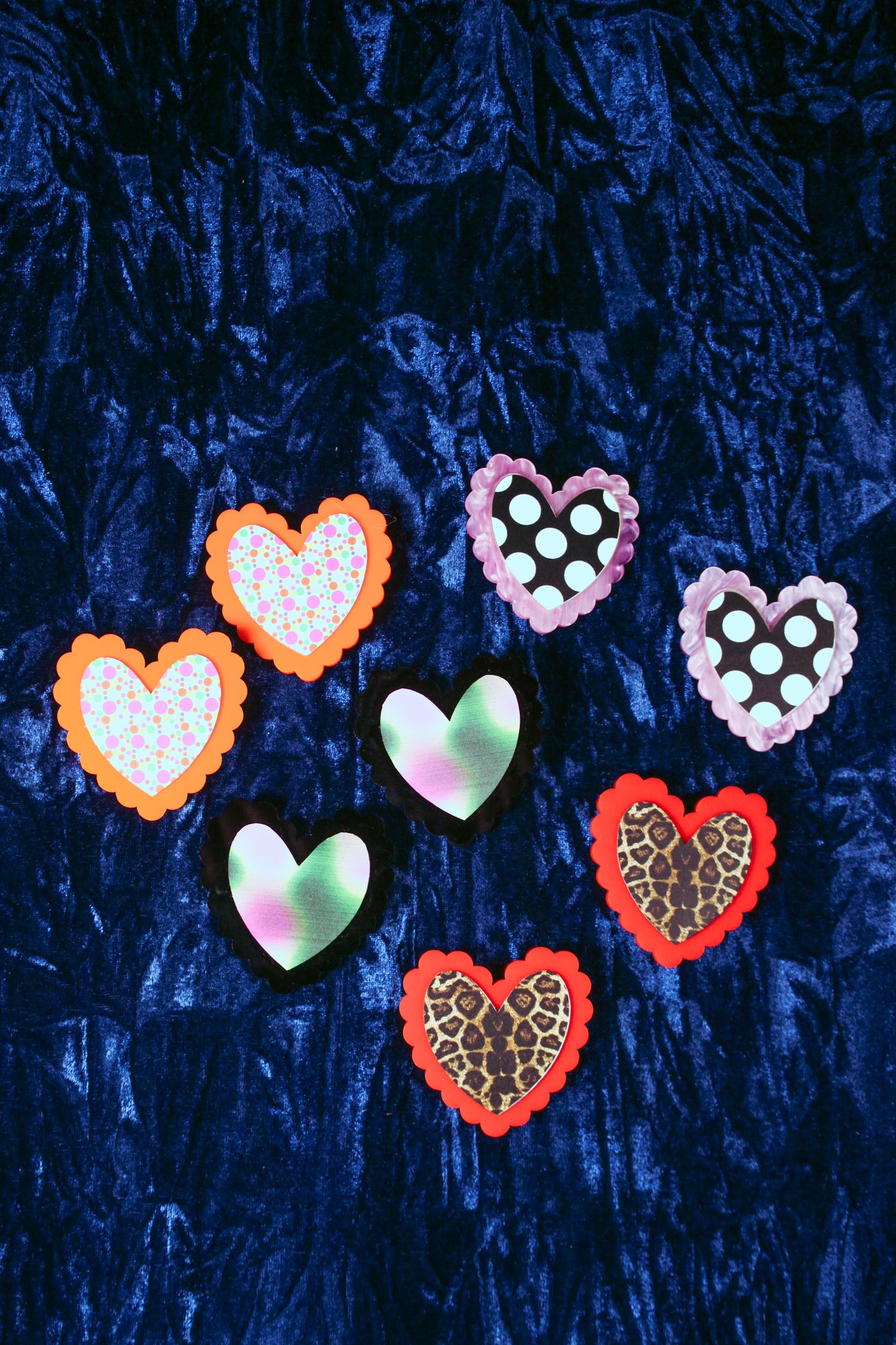 Frilled Hearts - Leopard