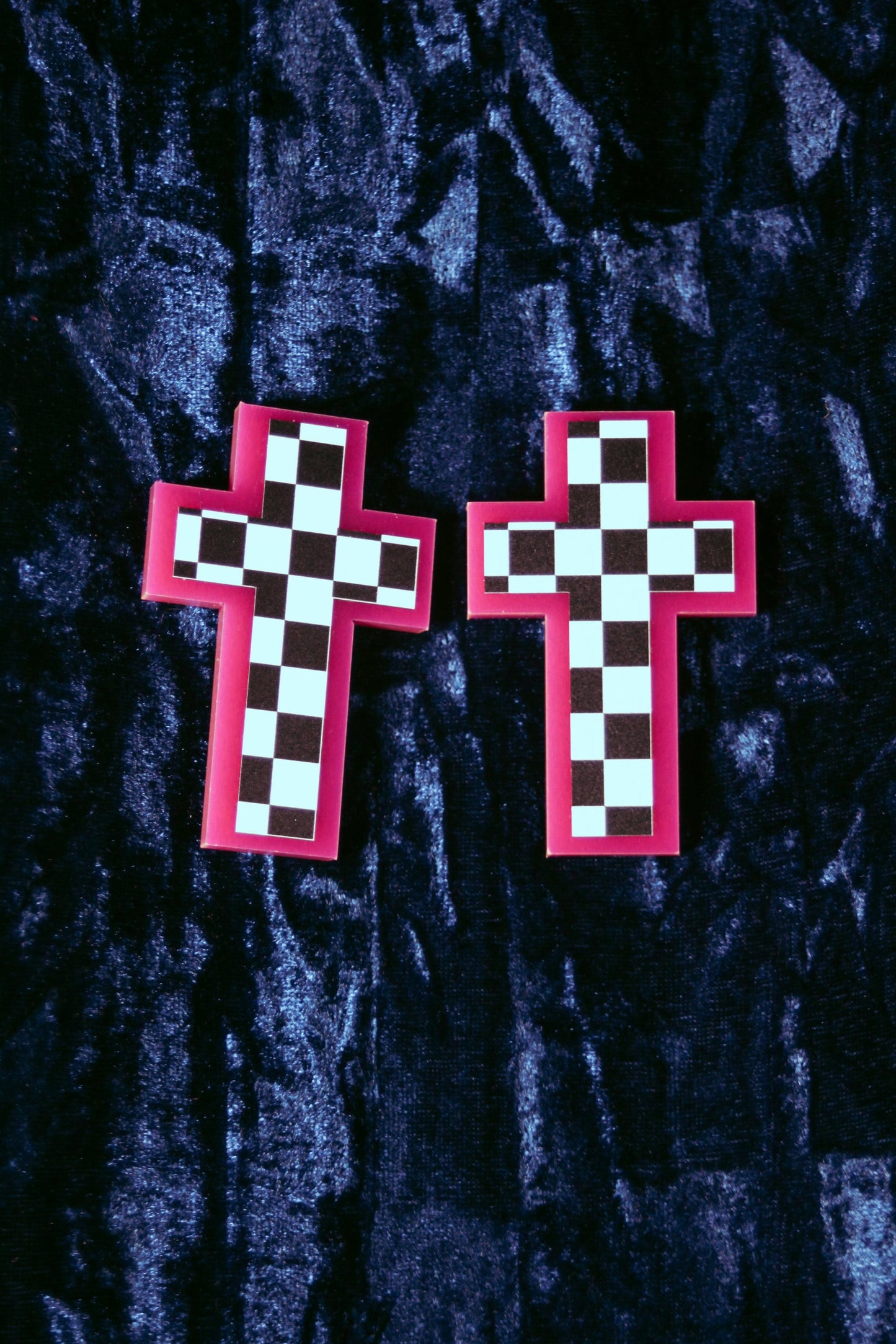 Crosses - Pink & Checkerboard