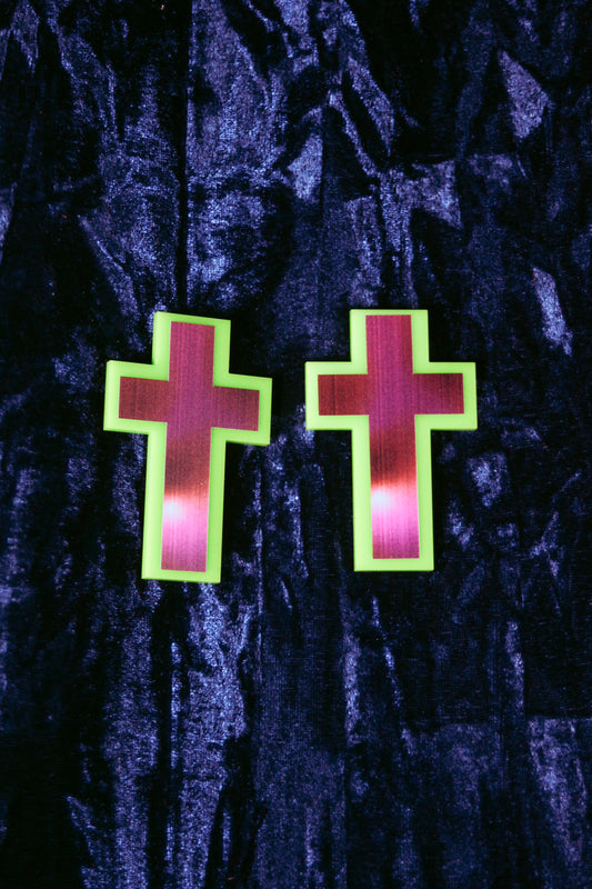Crosses - Green & Marble
