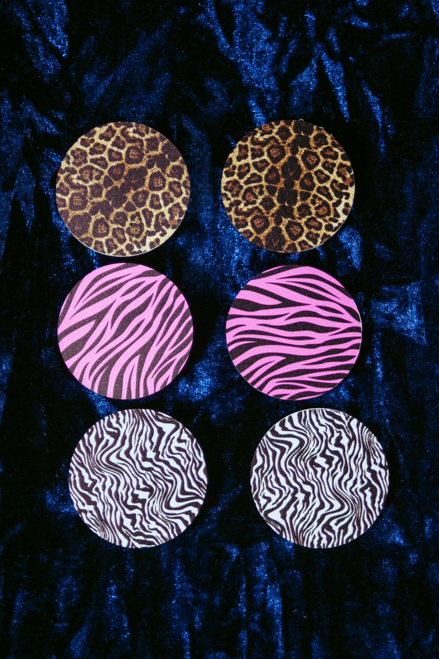 Animal Print Stud Singles & Set