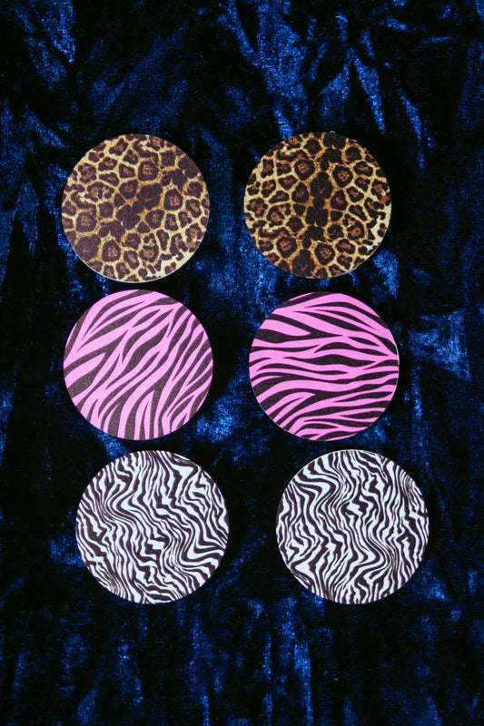 Animal Print Stud Singles & Set
