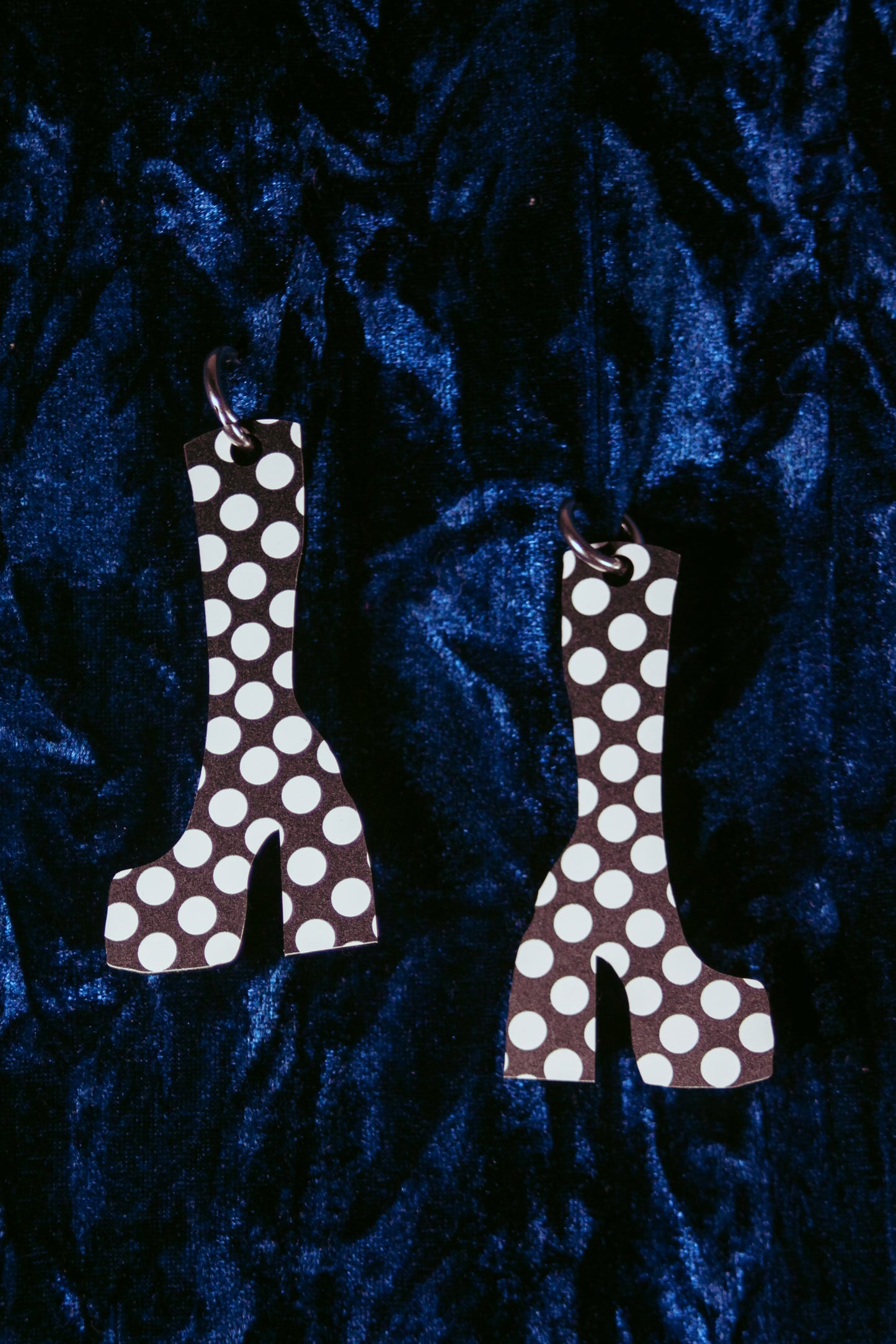 Patterned Boots - Polka Dots