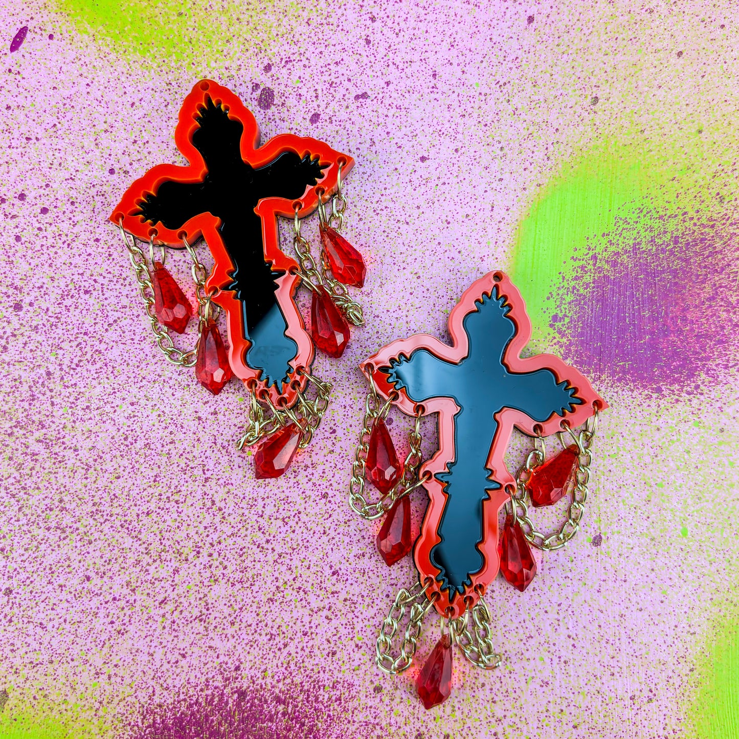 Crosses - Red & Black